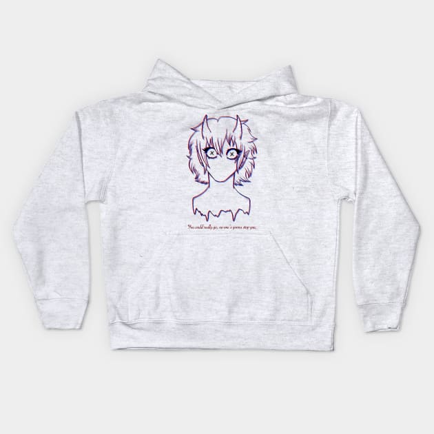 Some Edgy Trash (Ver. 2) Kids Hoodie by Hazardous Demons